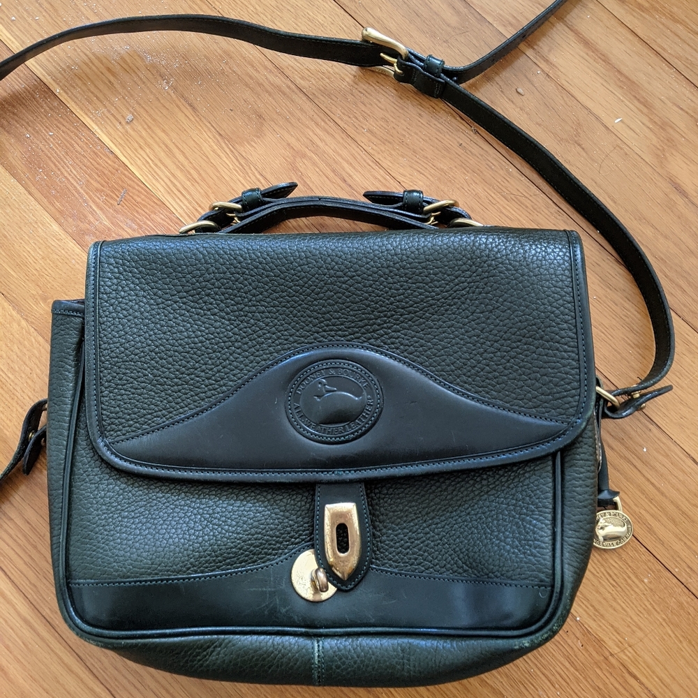 Dooney & Bourke Green Leather RARE Shoulder Bag